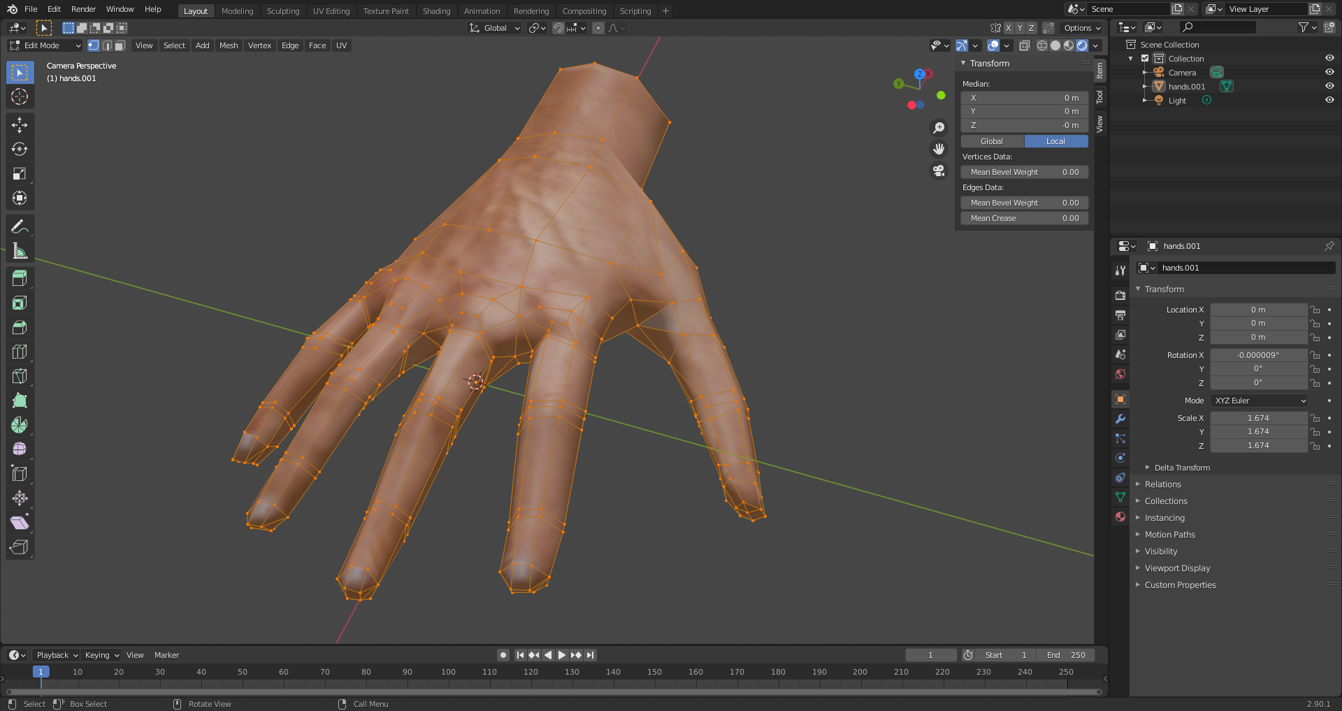 Basic Hand (LOW-POLY) preview image 2